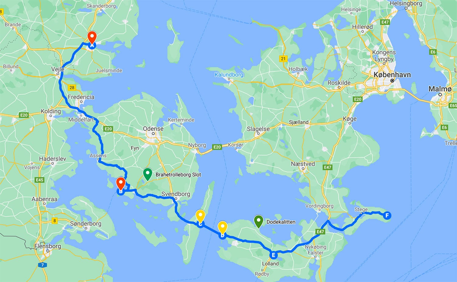 Kør selv ferie i Danmark - på