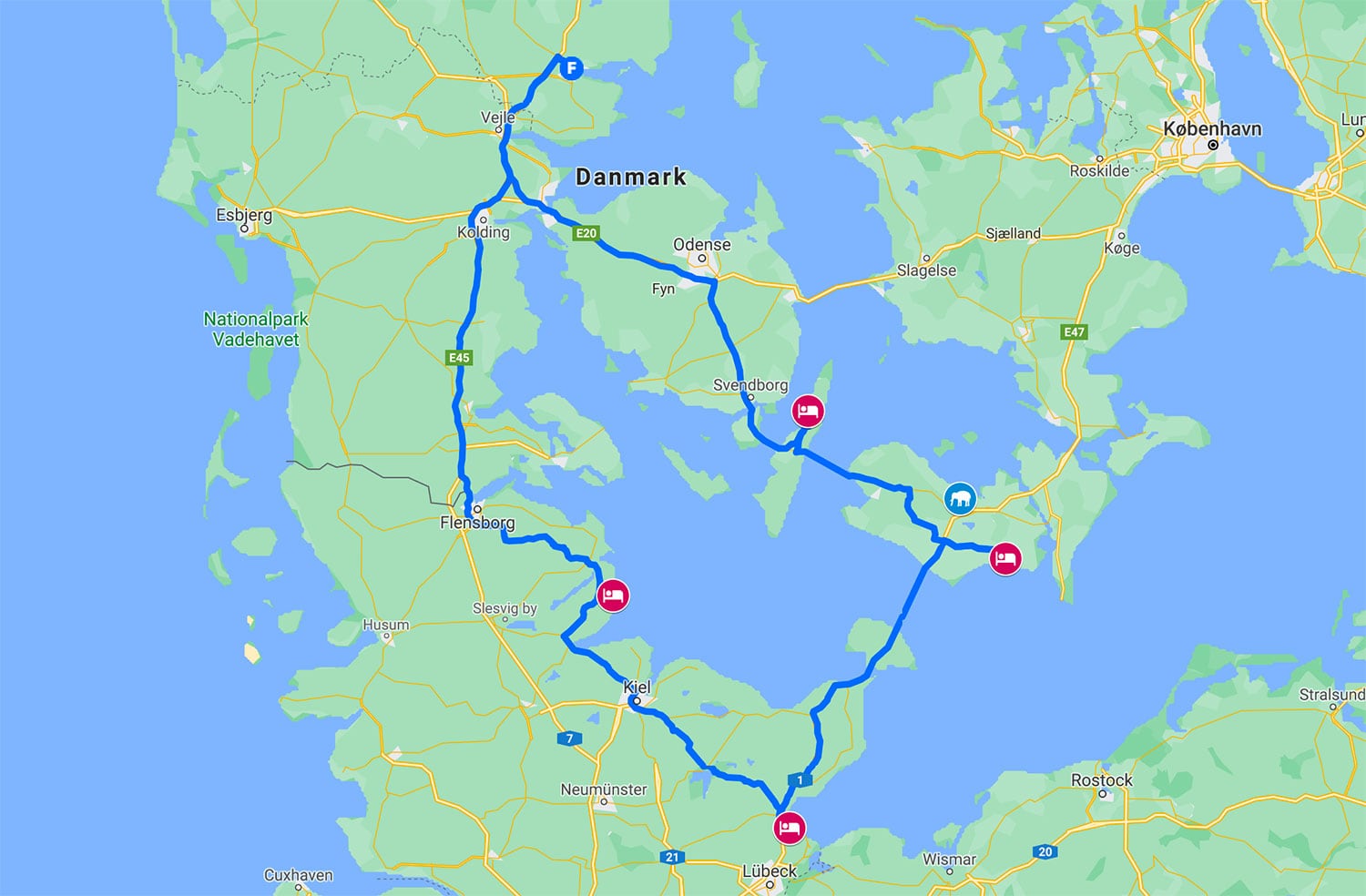 Kør selv ferie i Danmark - på